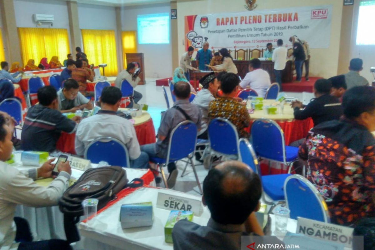 KPU Bojonegoro Umumkan 610 DCT Pemilu Legislatif