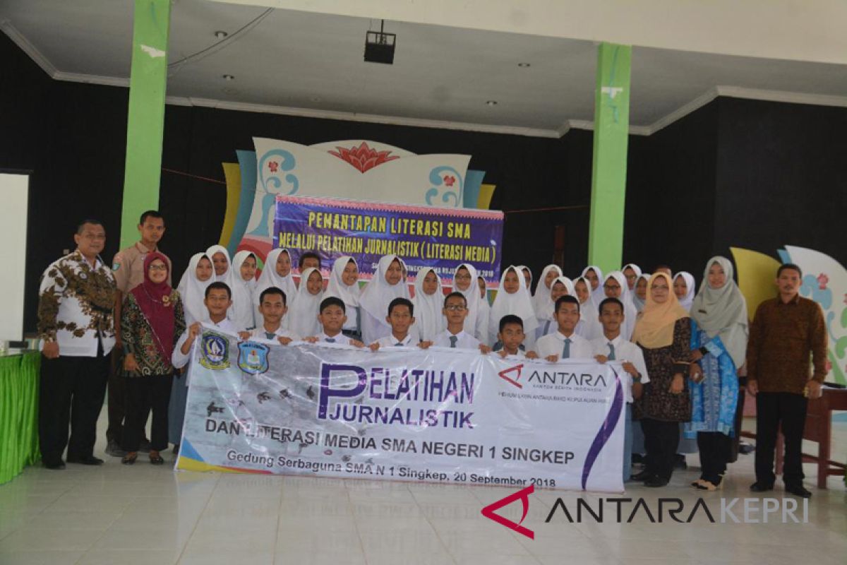 SMAN 1 Singkep gandeng Antara gelar pelatihan jurnalistik