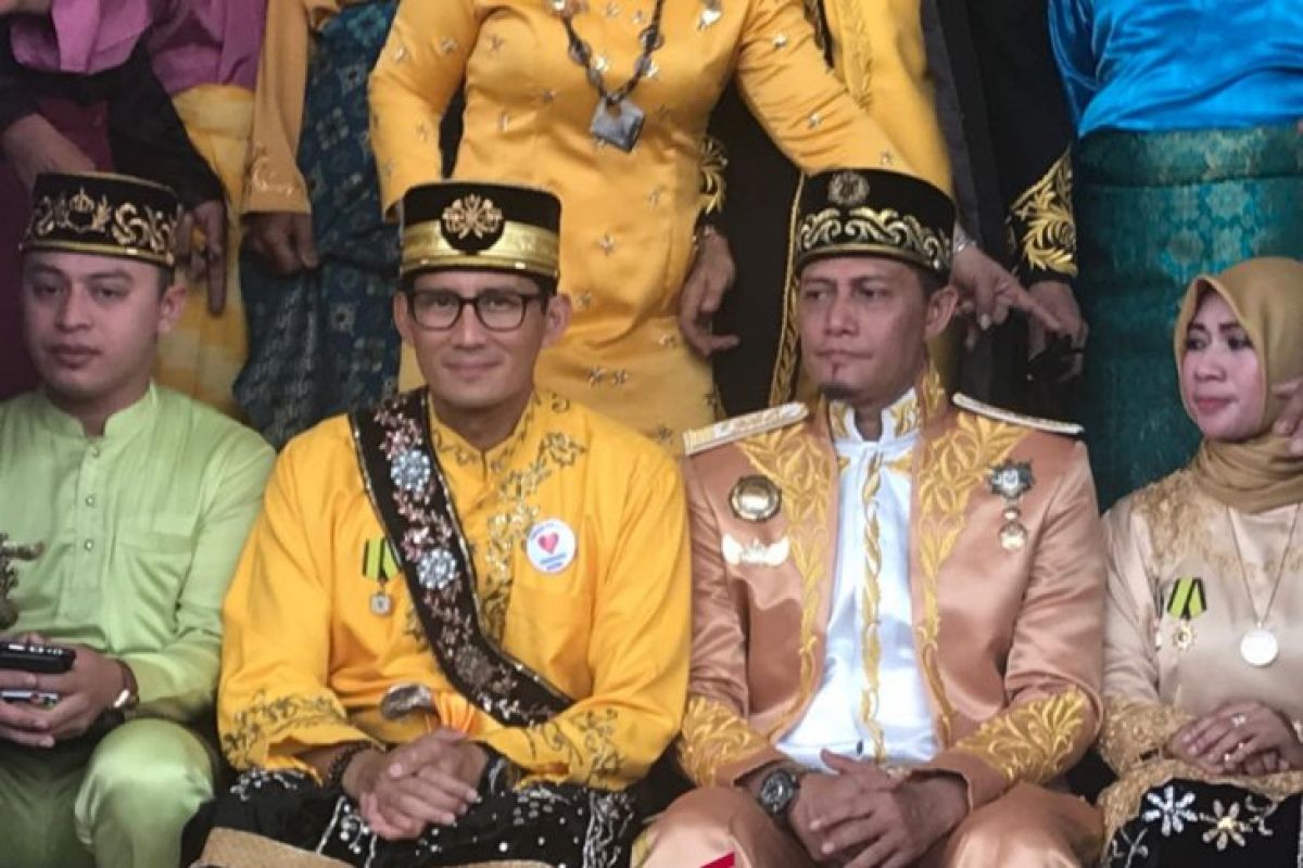 Sandiaga Uno kunjungi Istana Kadriya Kesultanan Pontianak