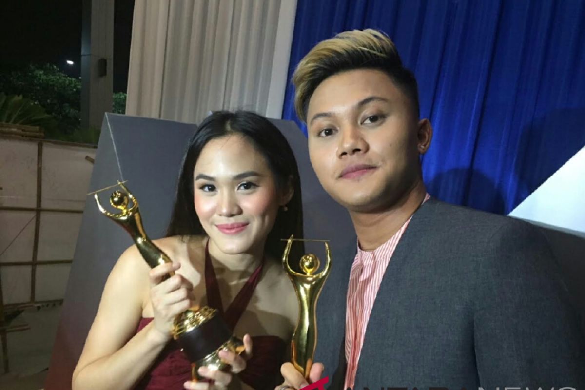 Rizky Febian dan Sheryl Sheinafia tak menyangka raih AMI Awards 2018