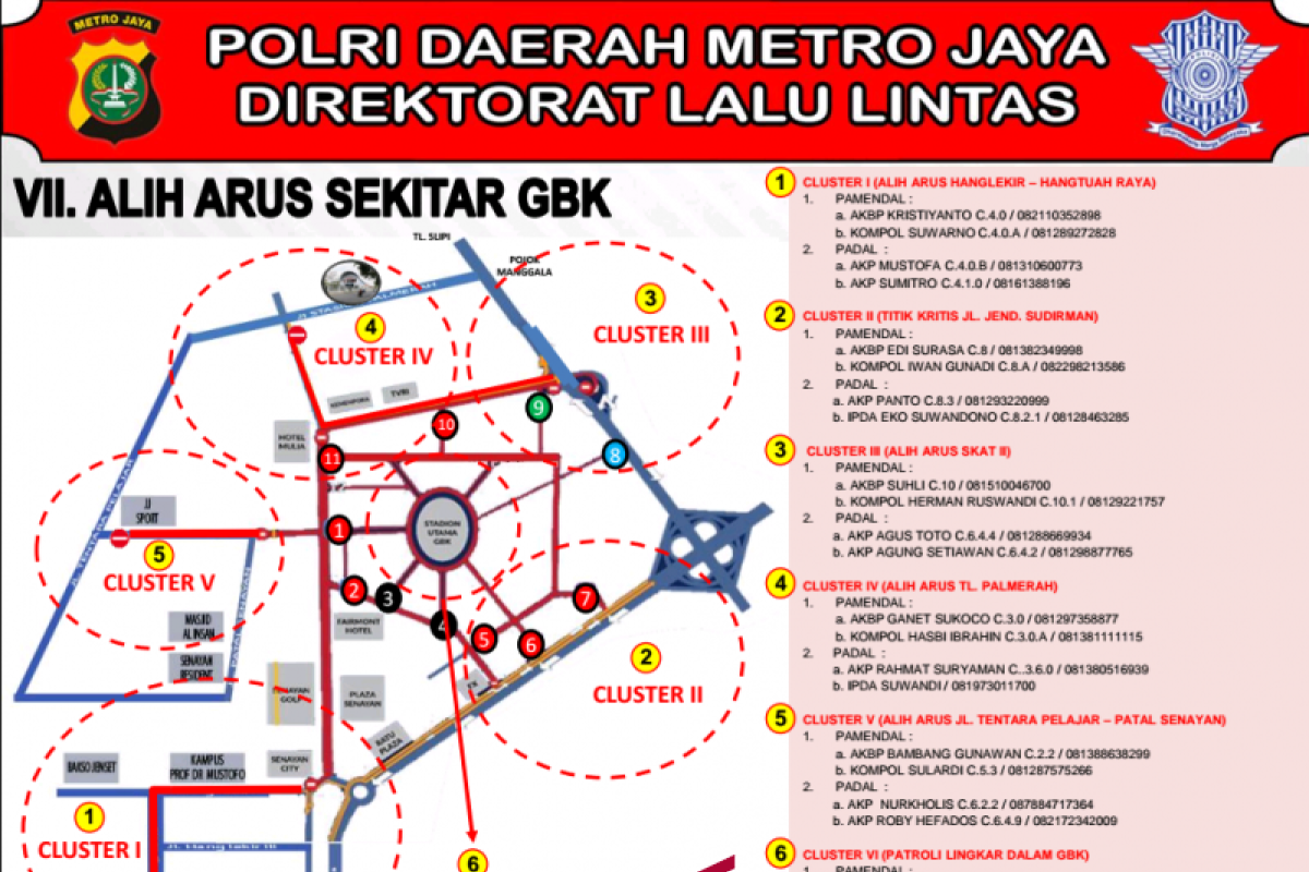 Polisi siapkan rekayasi lalu lintas saat upacara pembukaan Asian Para Games