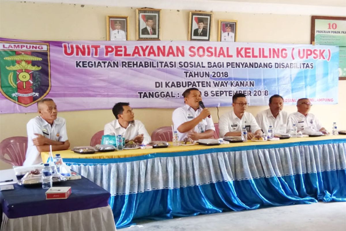 Kegiatan Tim Unit Pelayanan Sosial Keliling Lampung Di Waykanan