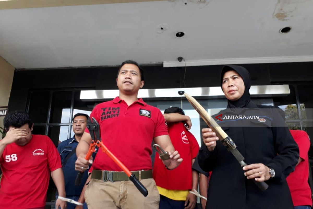 Polrestabes Surabaya Gulung Komplotan Pencuri 
