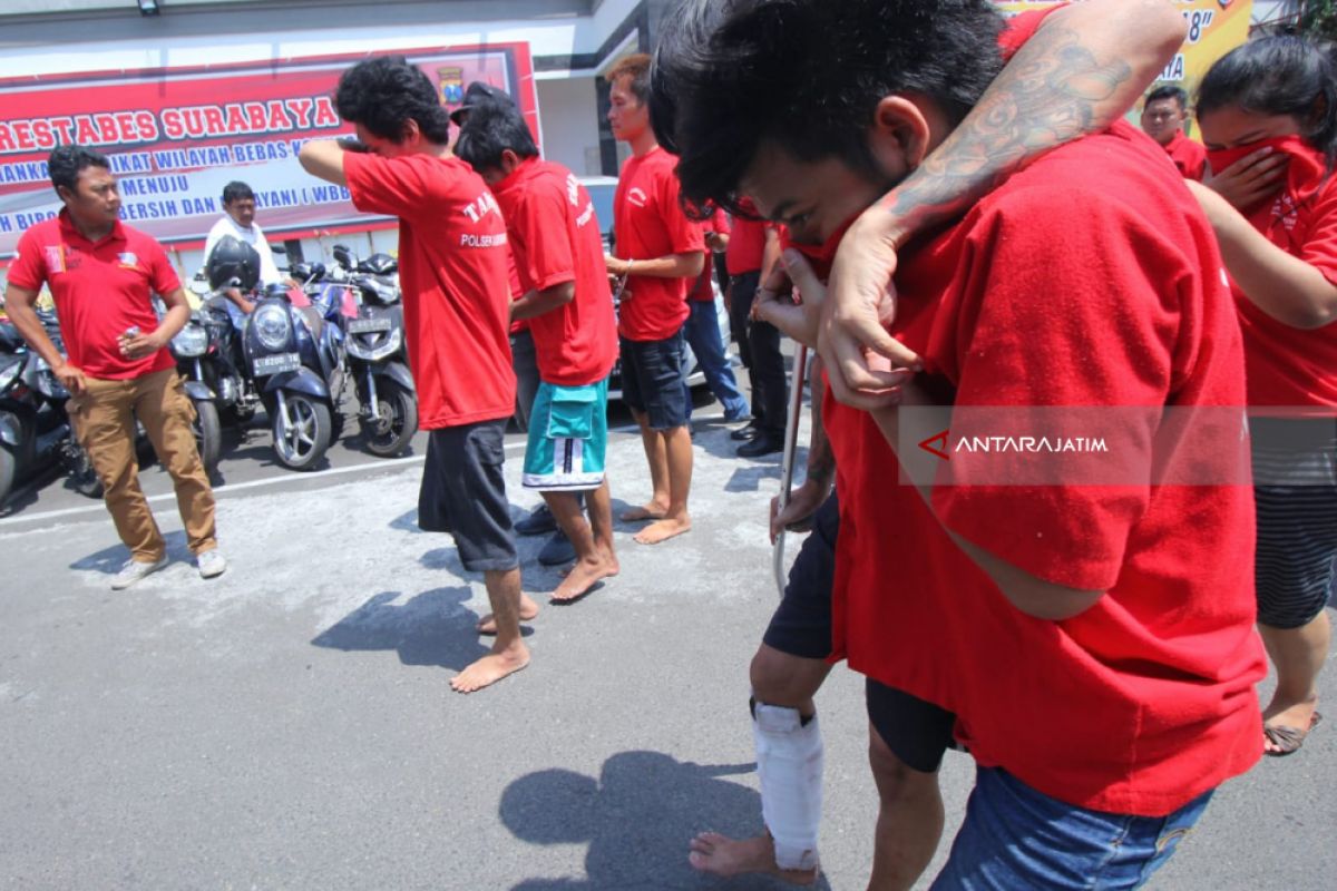 Polrestabes Surabaya Ungkap 275 Kejahatan Jalanan