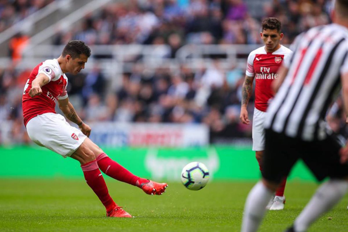 Tendangan cantik Xhaka warnai kemenangan Arsenal atas Newcastle