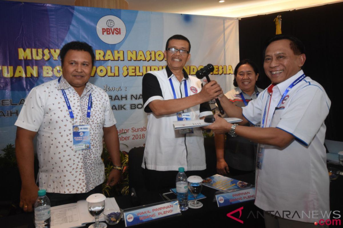 Tanpa pesaing, Sudjarwo kembali pimpin PP PBVSI 2018-2022