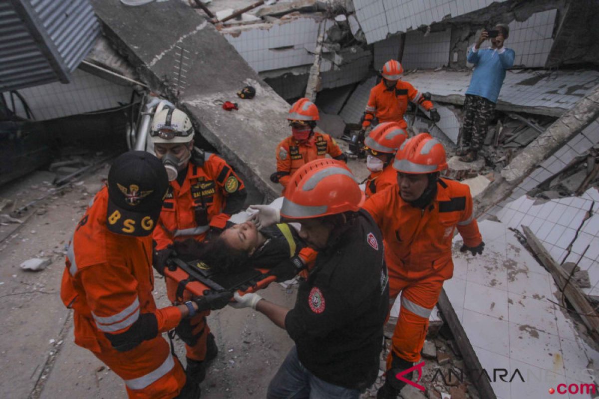 BNPB: korban meninggal gempa dan tsunami Sulteng mencapai 844 orang