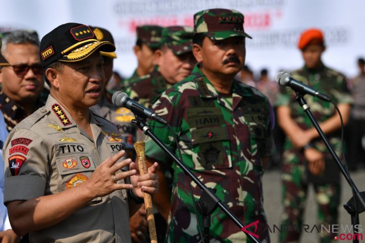 Pimpinan TNI-Polri gelar rapat bahas pengamanan Pemilu 2019