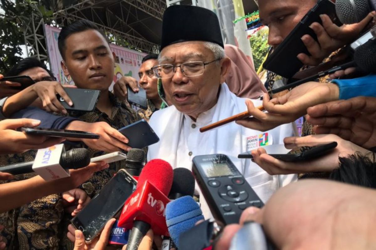 Ma'ruf Amin: Pilpres jangan penuh dengan makian