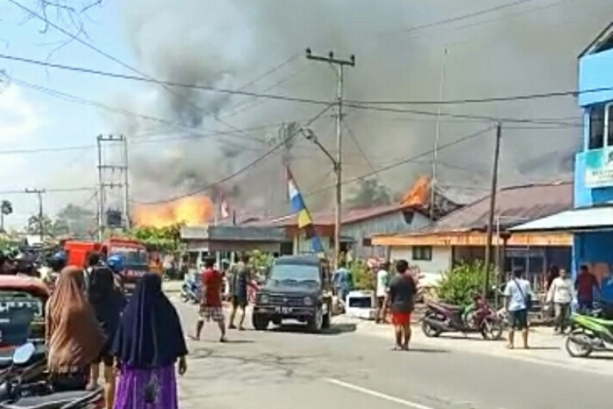 Kebakaran di Tanjung Selor
