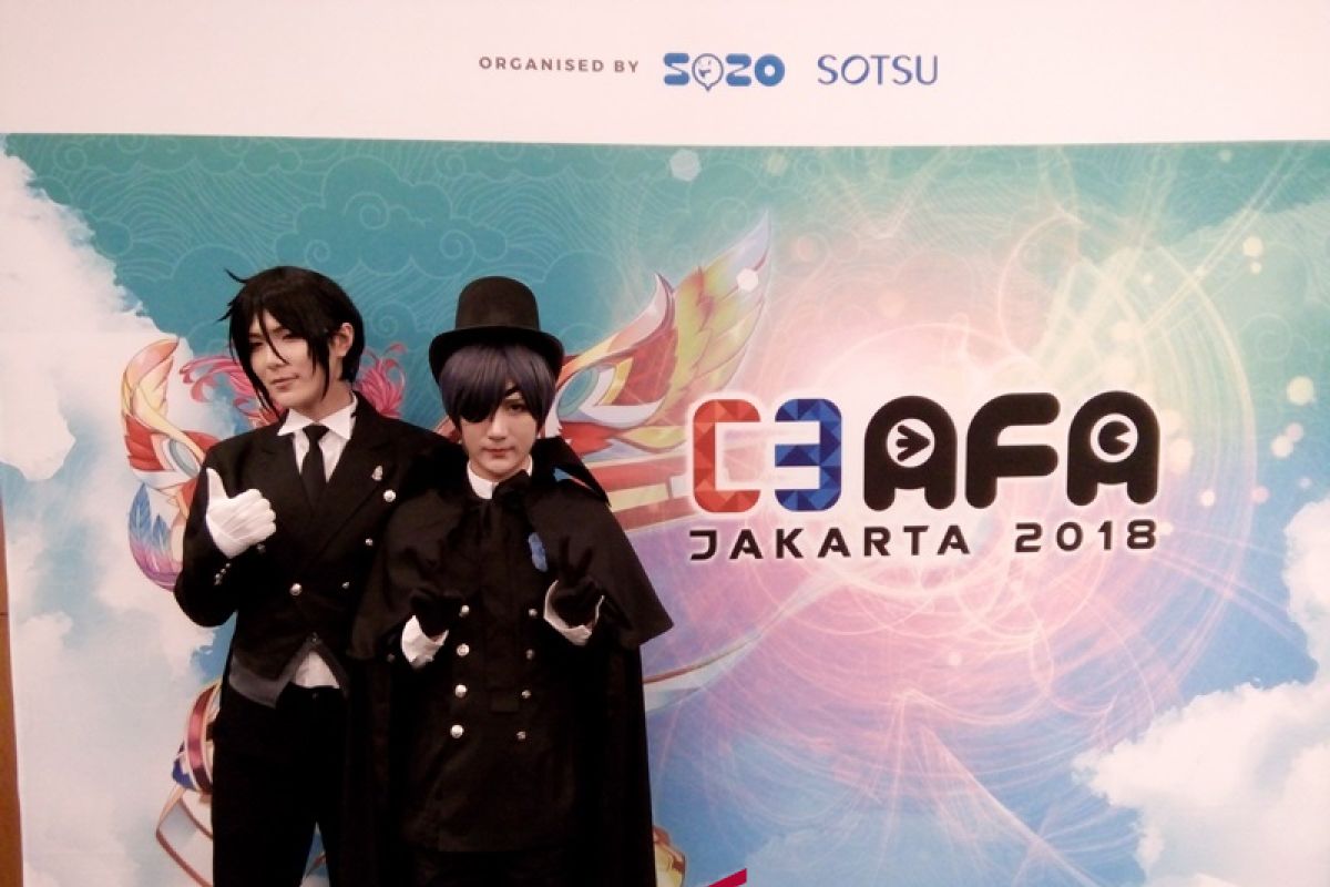 Cosplayer Tiongkok Baozi dan Hana suka lauk-pauk khas Indonesia