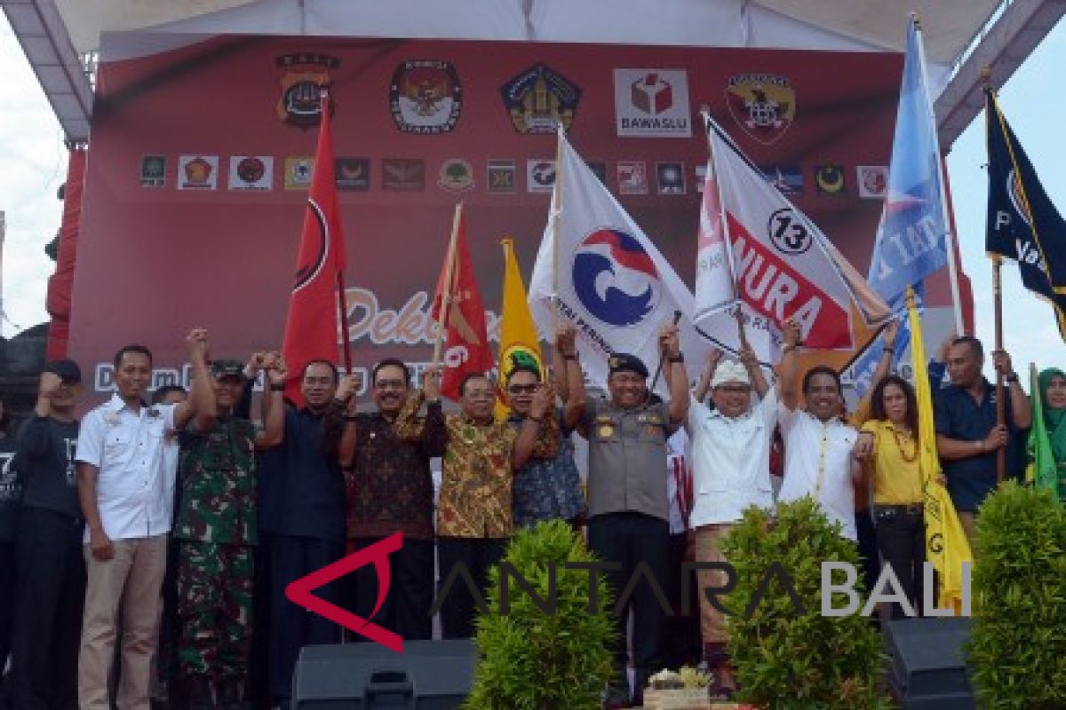 Bali deklarasi damai jelang pilpres (video)