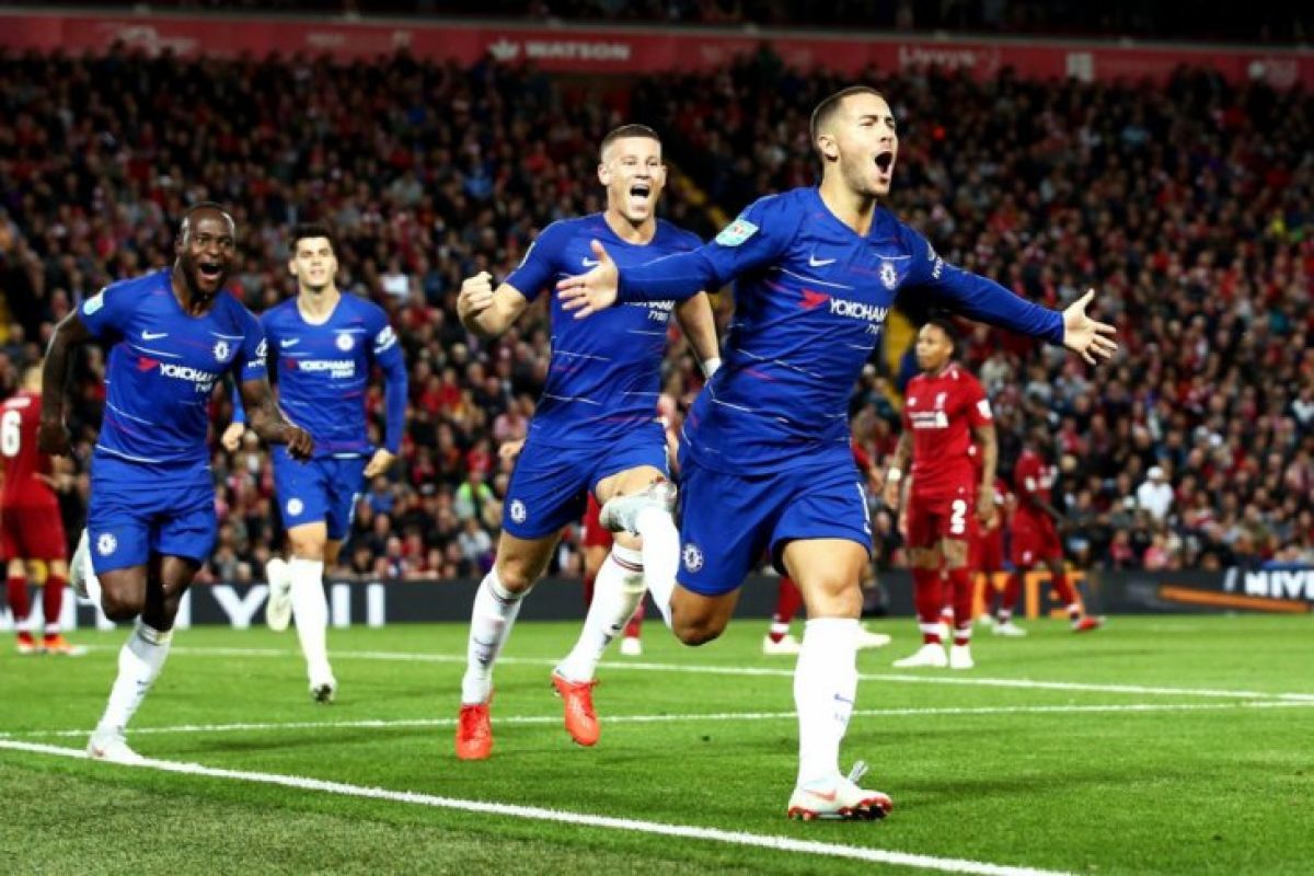 Chelsea hentikan Liverpool di Piala Liga