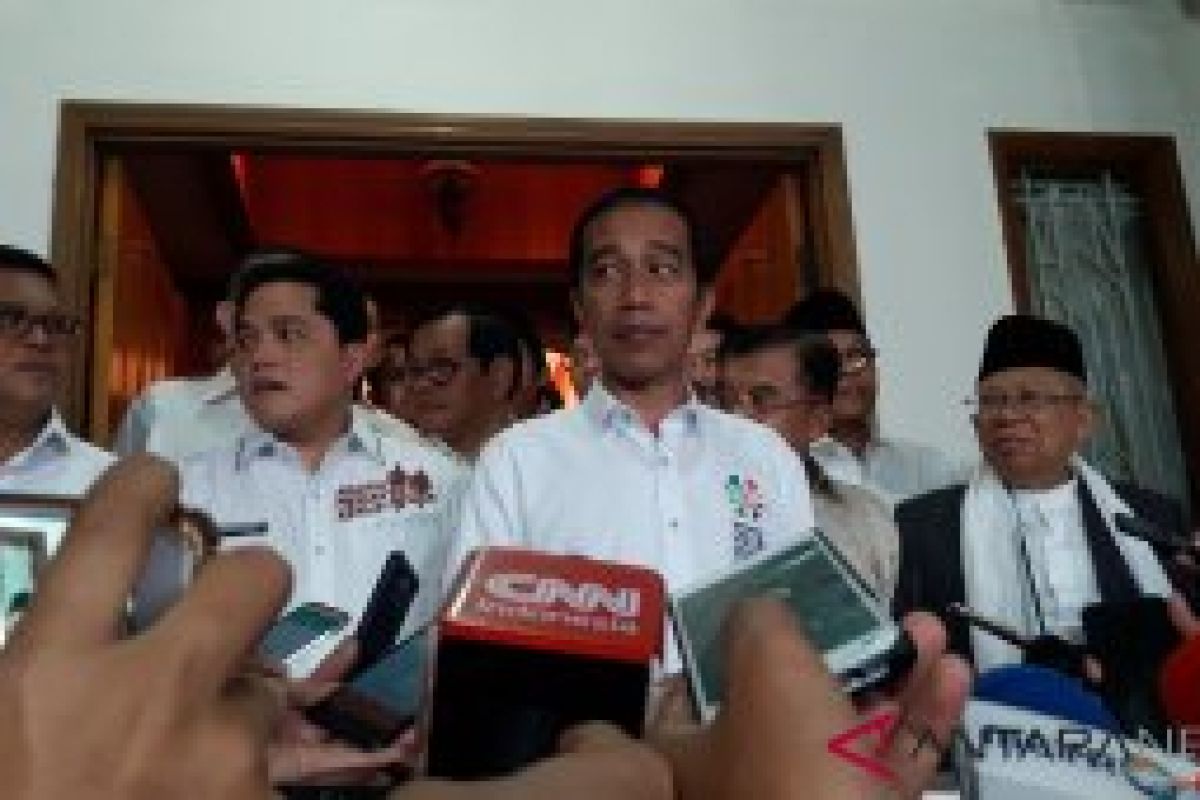 Jokowi-Ma'ruf akan ambil nomor urut peserta Pilpres