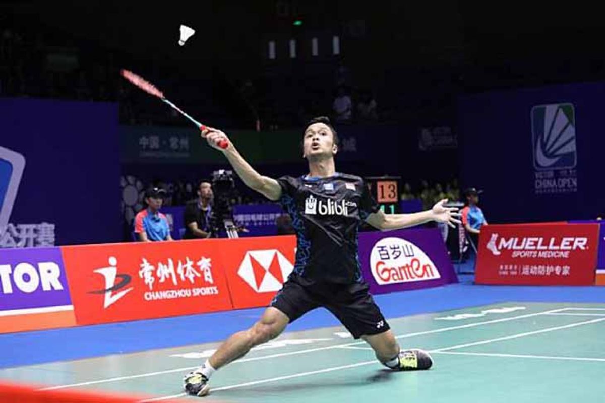 Ginting Taklukan Pemain Unggulan di China Terbuka