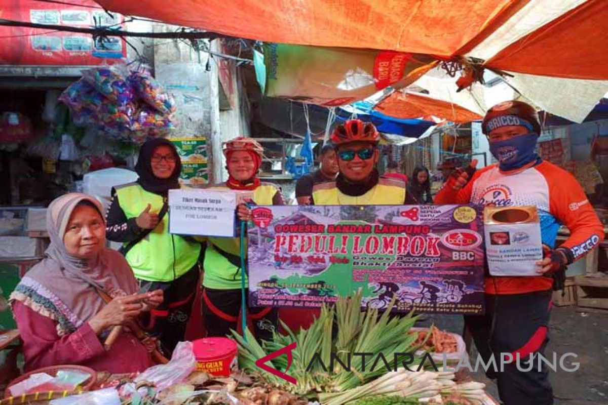 Goweser Lampung kumpulkan Rp67 juta untuk Lombok