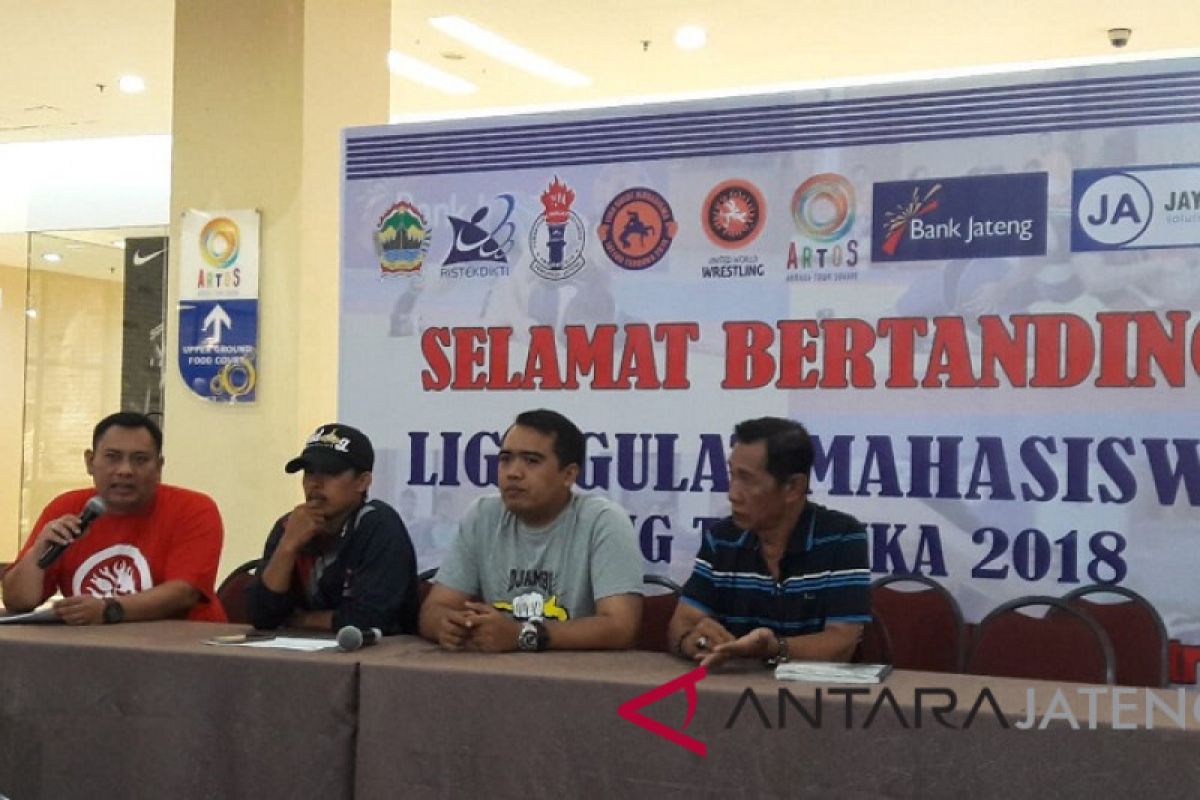 12 perguruan tinggi ikuti Liga Gulat Mahasiswa