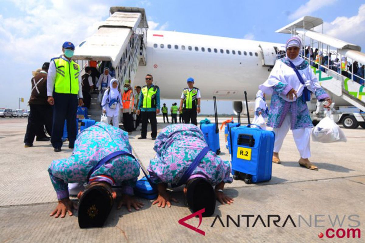 385 haji Bengkulu tiba di Tanah Air