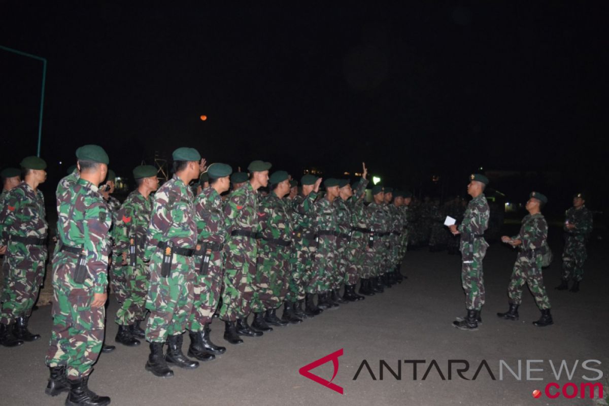 TNI gelar apel malam menuju Donggala