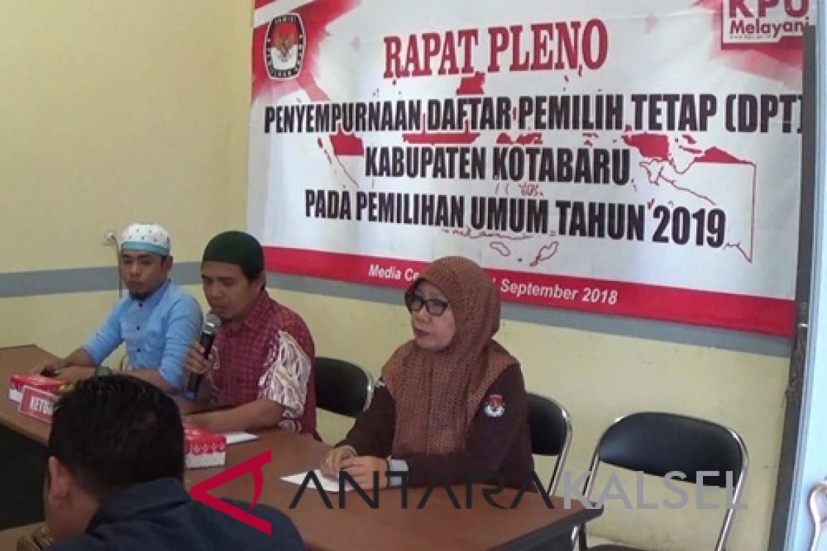 KPU Kotabaru tetapkan 416 DCT  Pemilu 2019