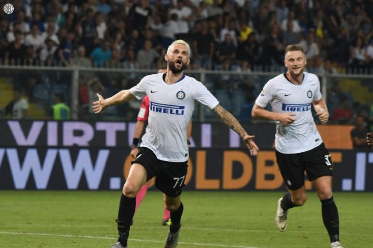 Inter raih kemenangan dramatis di kandang Sampdoria
