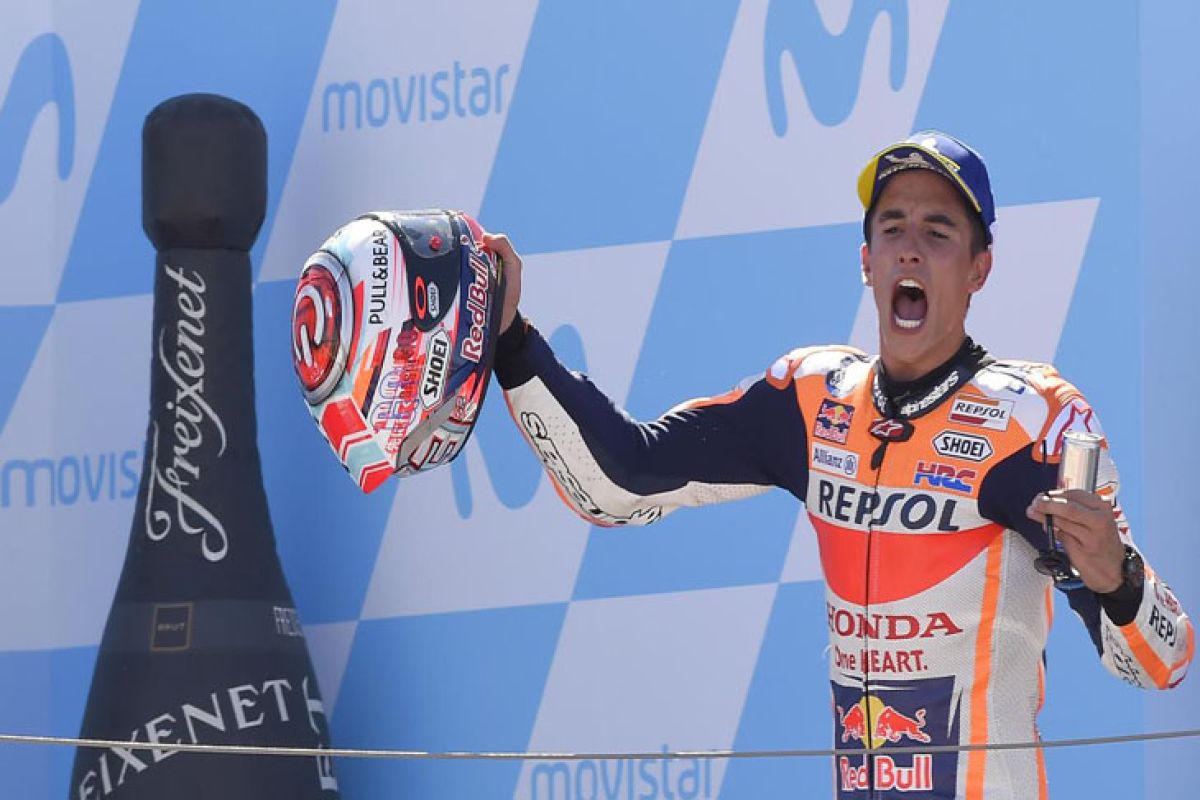 Menangi GP Jepang Marquez pastikan juara dunia kelima