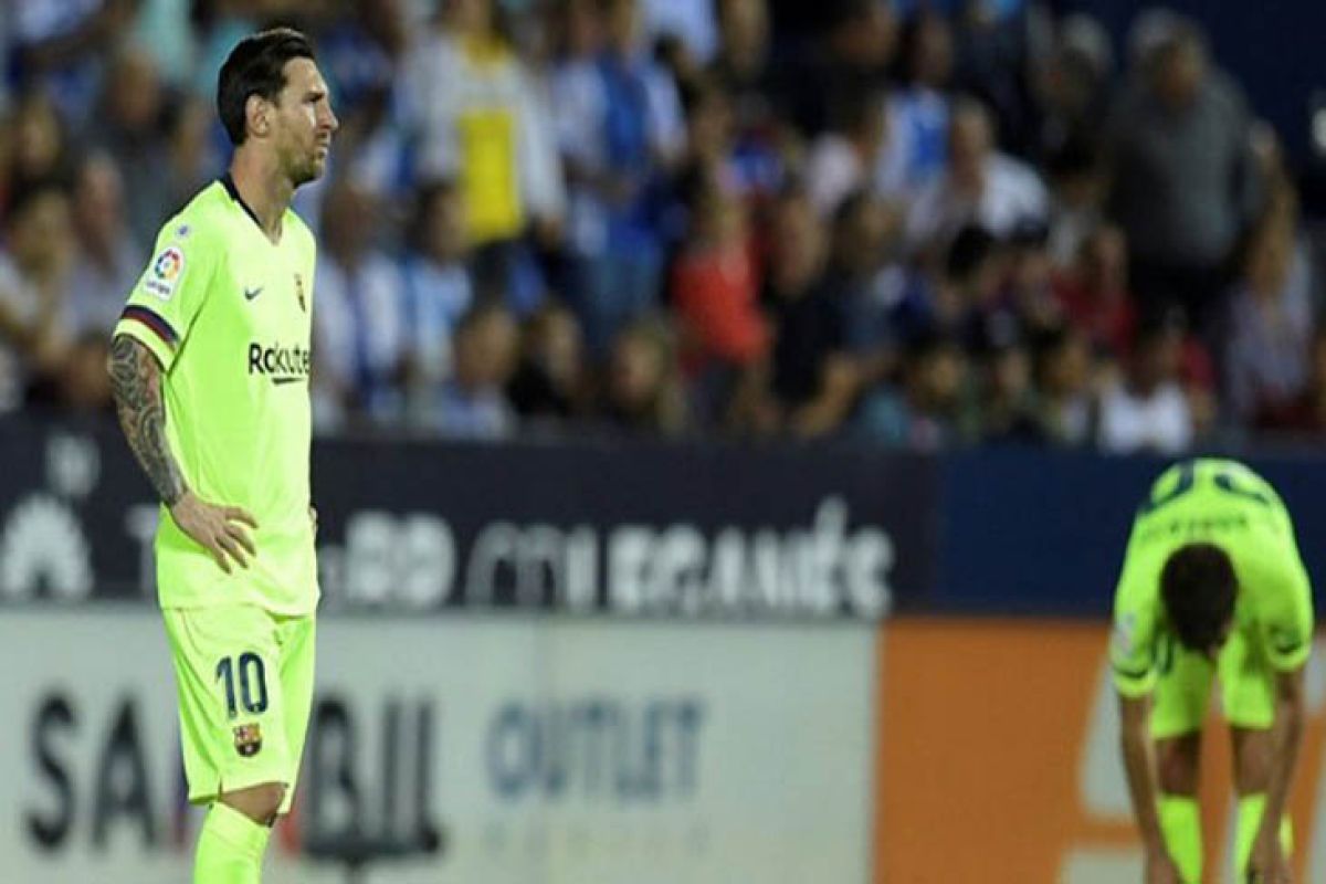 Barcelona dipermalukan Leganes 2-1