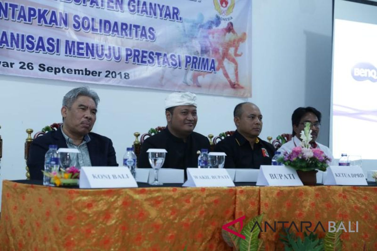 KONI Gianyar menggelar Musorkab