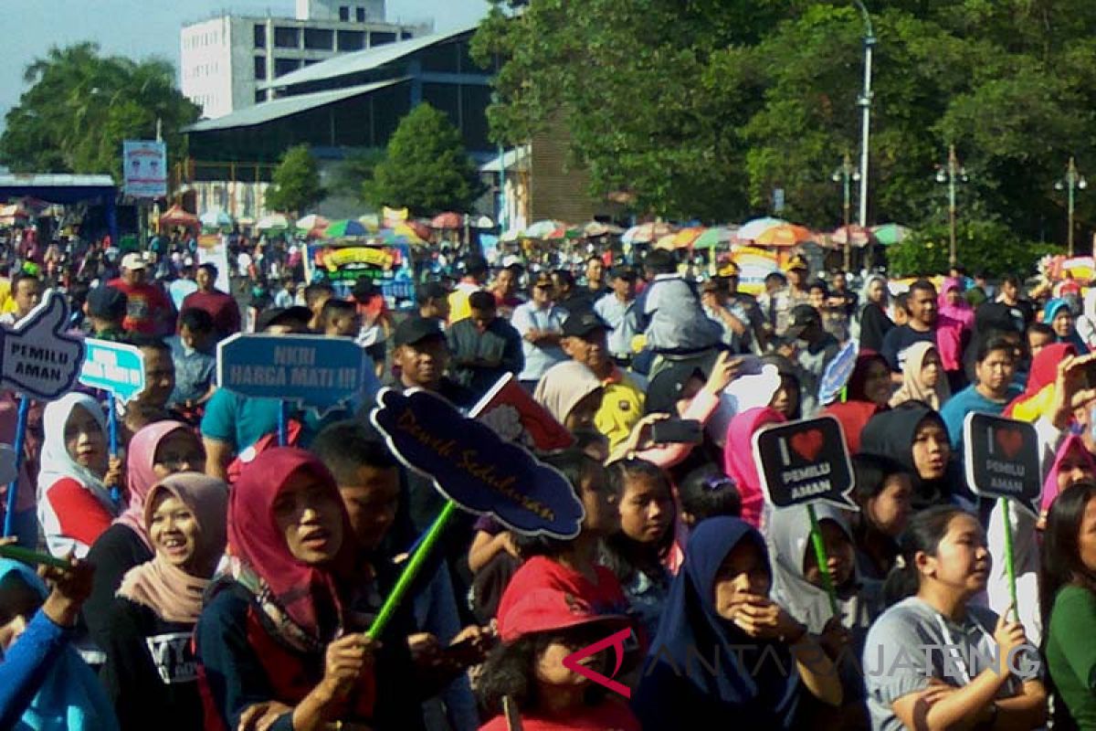 Masa kampanye, KPU dan Polres Banyumas ajak warga ciptakan suasana sejuk