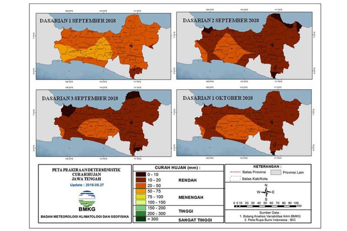 Wilayah Banyumas-Cilacap diprakirakan masuki musim hujan Oktober