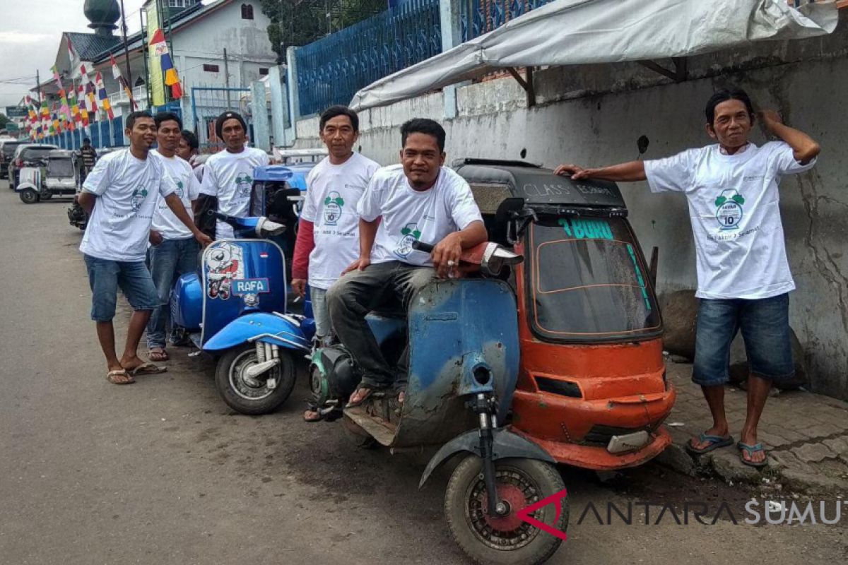 BPJS Kesehatan sosialisasi iuran kepada tukang becak