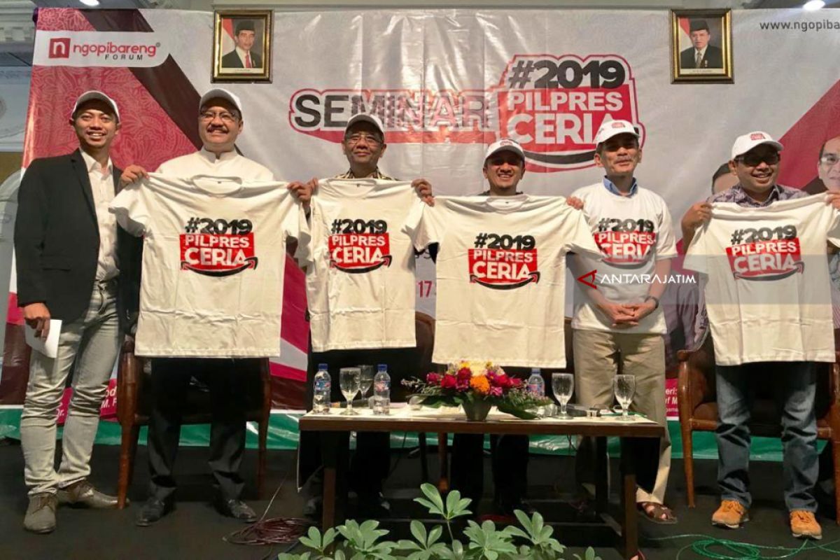 Gerakan #2019PilpresCeria Dideklarasikan di Surabaya