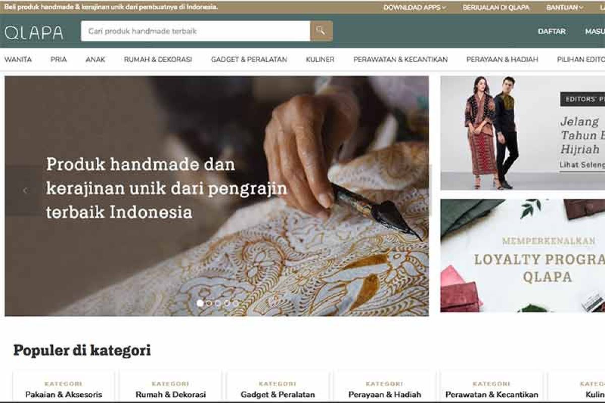 Qlapa, lapak produk kerajinan UMKM Indonesia