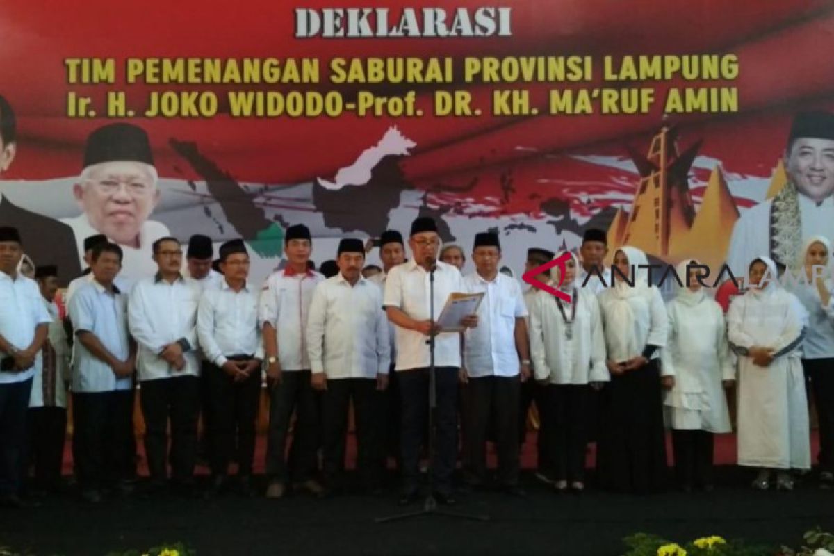 Saburai Lampung dukung Jokowi-Ma'ruf Amin