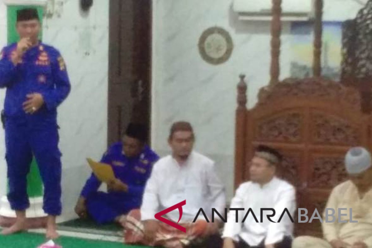 Satpolair Bangka ajak jamaah masjid tetap jaga persatuan