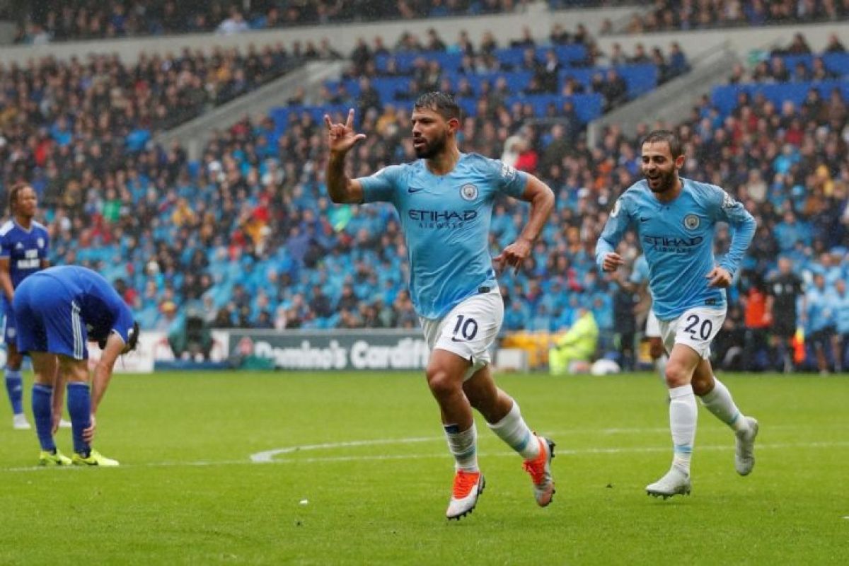 Manchester City lumat Cardiff City 5-0