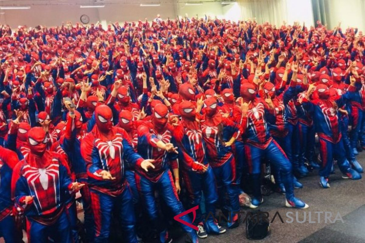 547 Cosplayer Spider-Man pecahkan rekor dunia di Stockholm