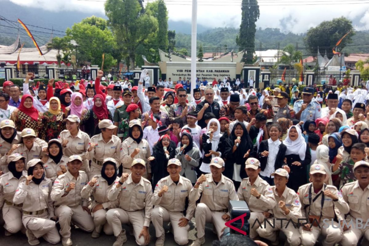 Pasaman titik singgah kirab pemuda Indonesia, ratusan pesertanya