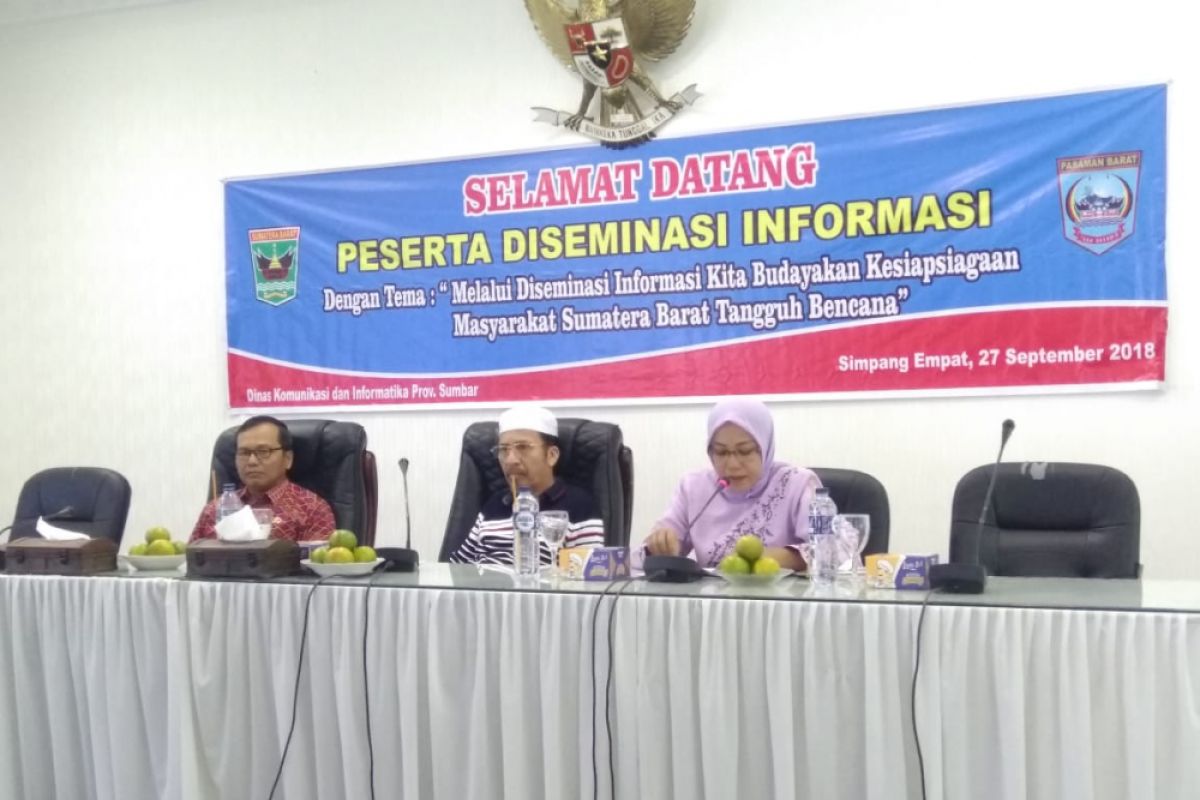 Pemkab Pasaman Barat bersama Kominfo Sumbar sosialisasikan kesiapsiagaan Bencana