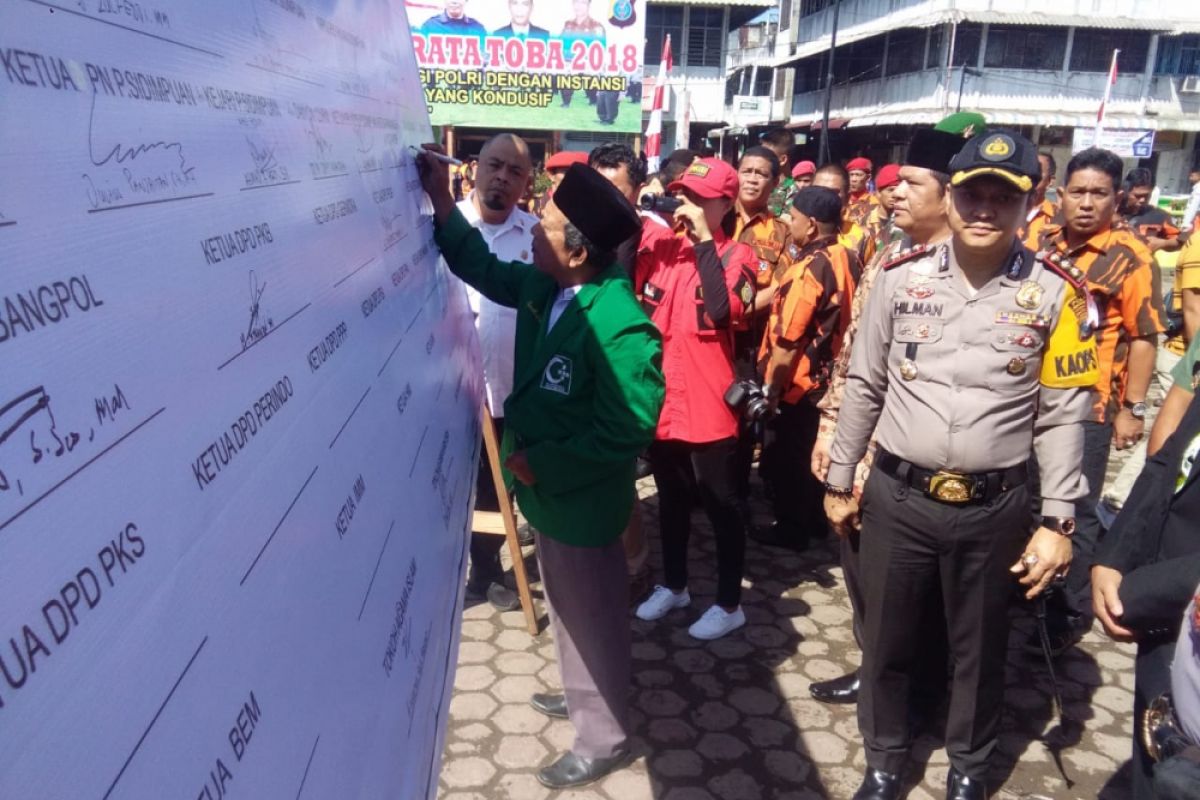 Polres Padangsidimpuan gelar pasukan pengamanan pemilu 2019