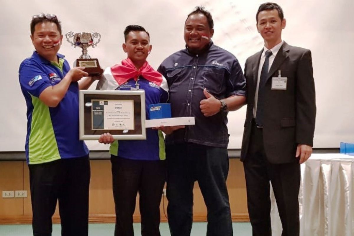 Mekanik Suzuki Indonesia juara Motorcycle Service Skill Asia