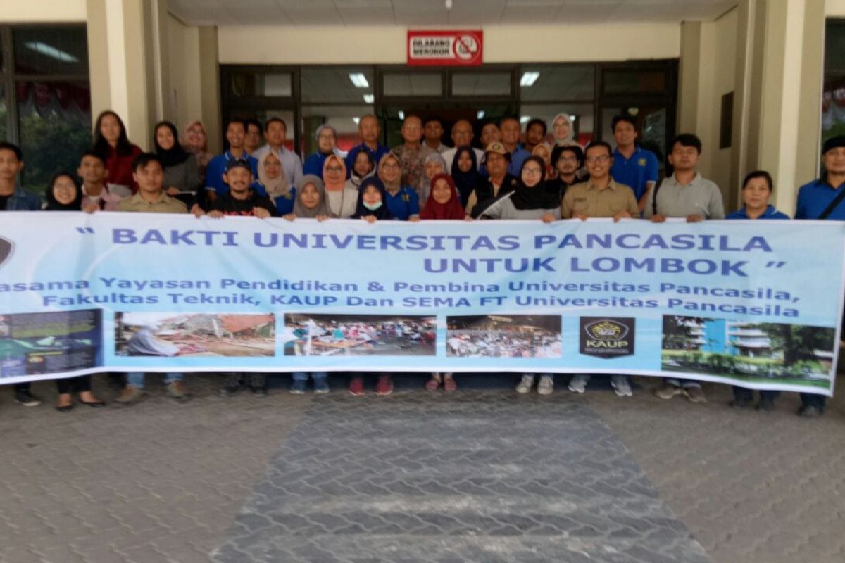 Universitas Pancasila kirim 25 mahasiswa ke Lombok