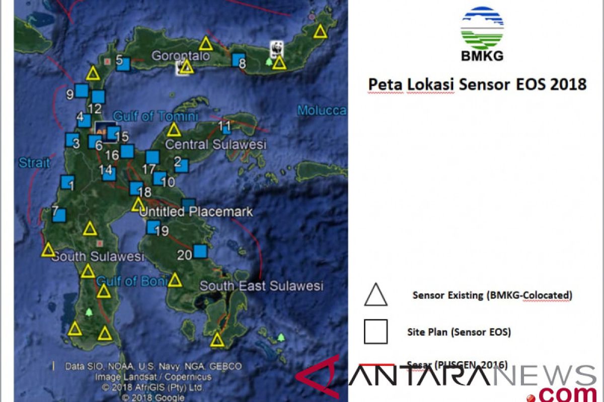 BMKG pasang 20 sensor portabel di Sulawesi