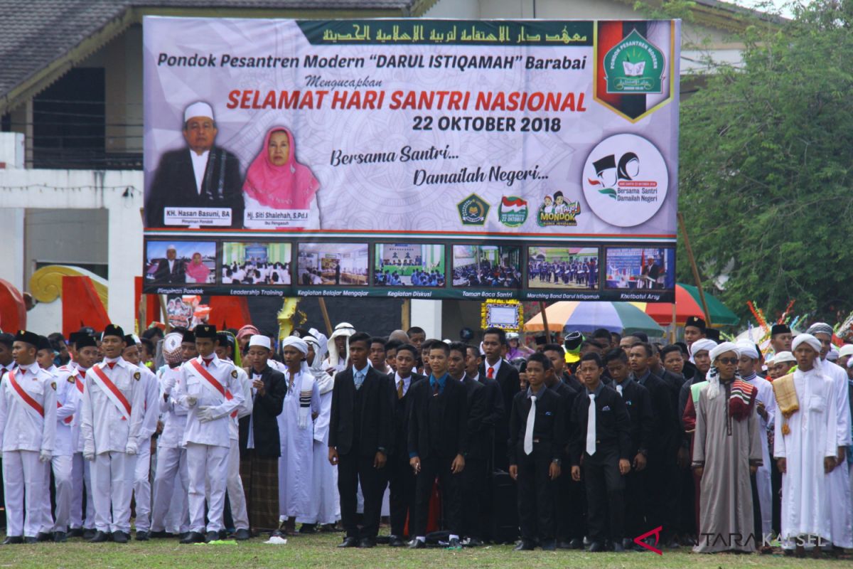 Peringatan Hari Santri di HST dikenalkan istilah JAS HIJAU