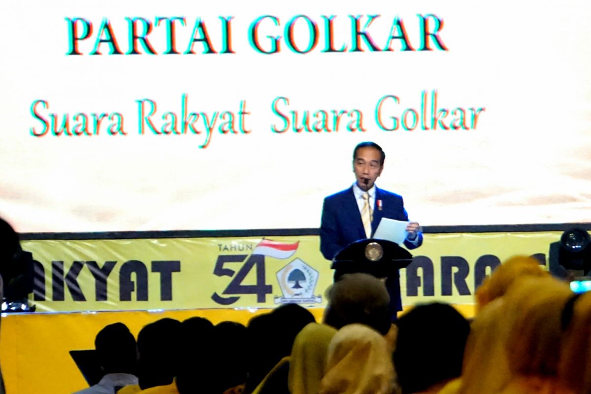 Presiden Hadiri Peringatan HUT Ke-54 Golkar