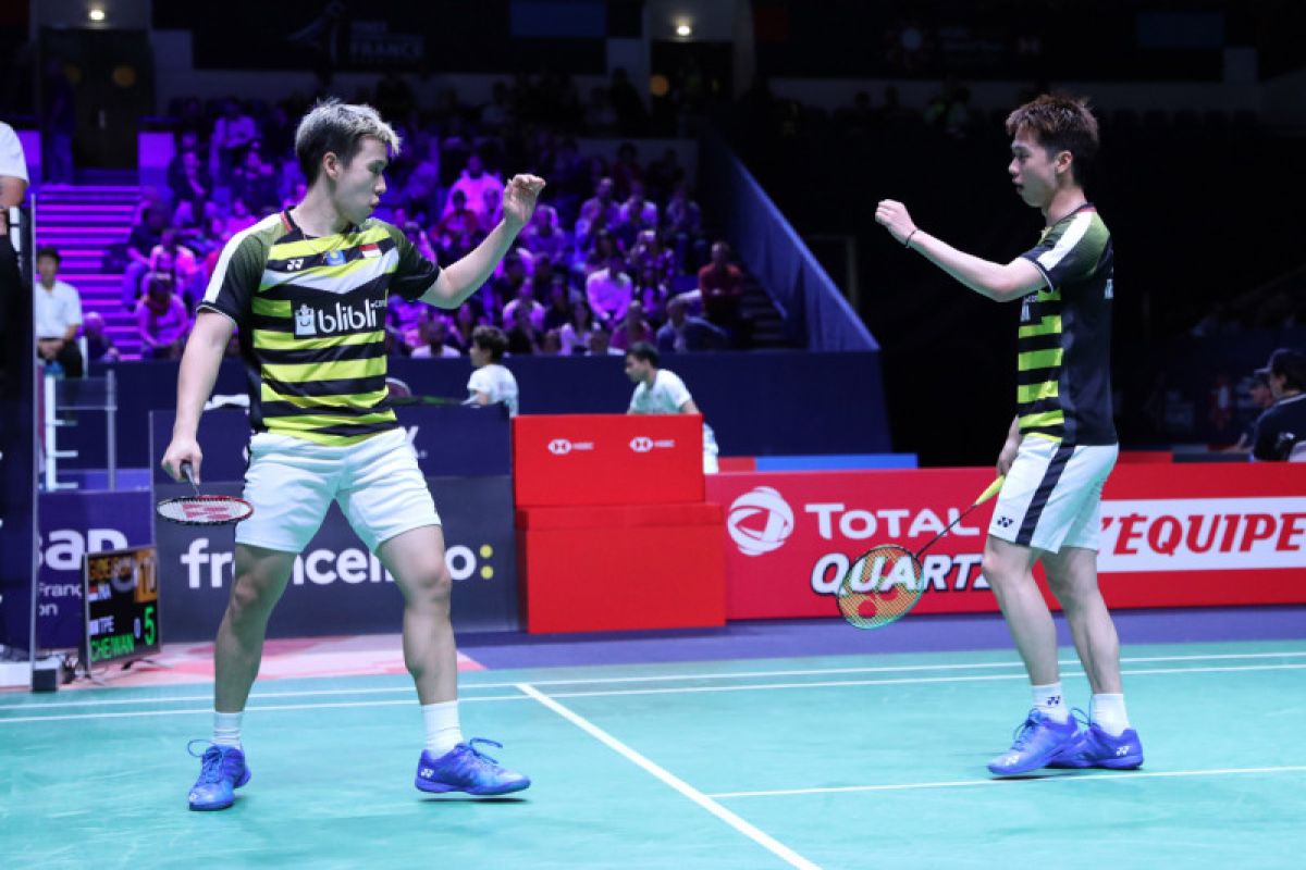 Kevin/Marcus tembus semifinal Prancis Terbuka 2018