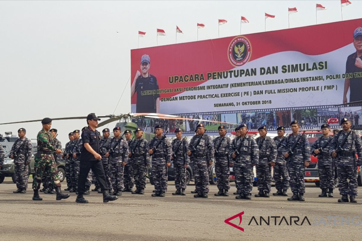 Tingkatkan kewaspadaan, BNPT latih atasi terorisme di Bandara Semarang