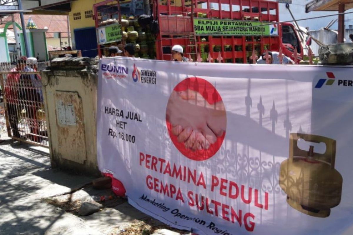 Pertamina gelar operasi pasar elpiji di 12 lokasi bencana Sulteng