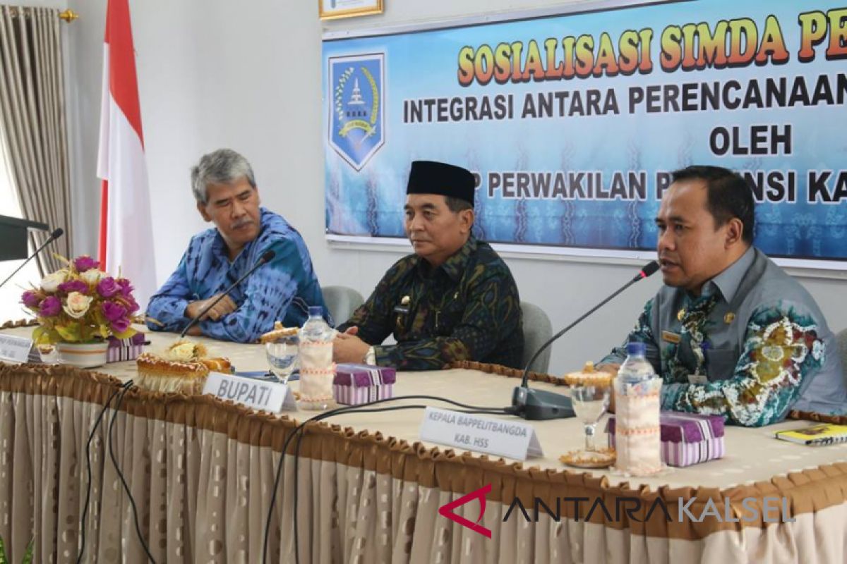 Bupati HSS buka sosialisasi Simda perencanaan