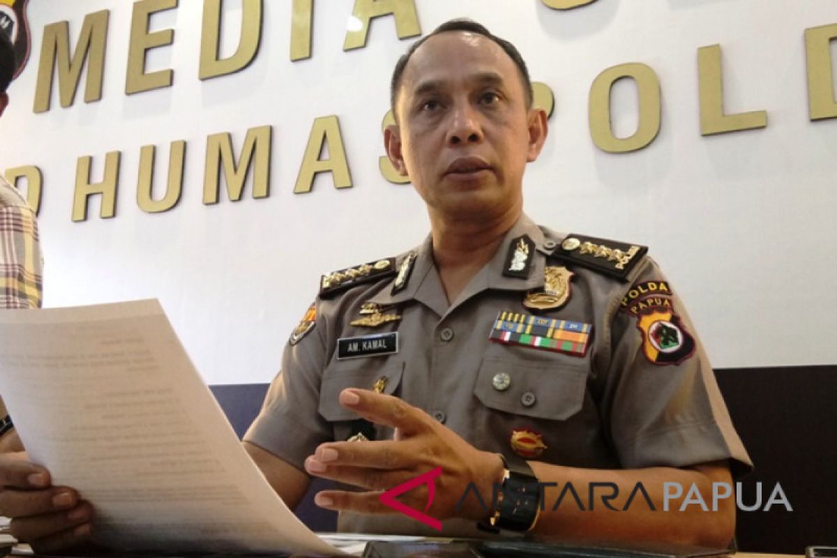 Polisi olah TKP kebakaran pasar perbatasan Skouw-Wutung